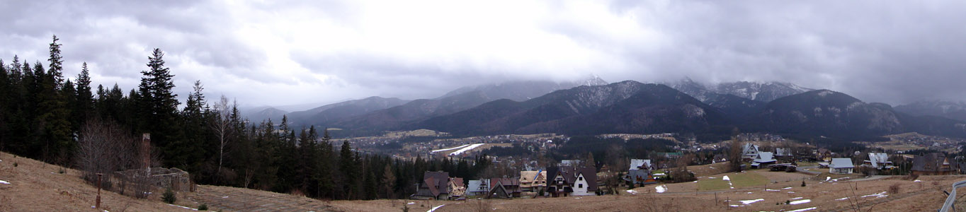 Zakopane - Tatra Mountains under clouds for Christmas 2009
